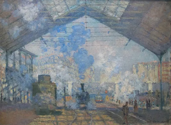 Gare Saint-Lazare. By Claude Monet - Self-photographed, Public Domain, https://commons.wikimedia.org/w/index.php?curid=44758348